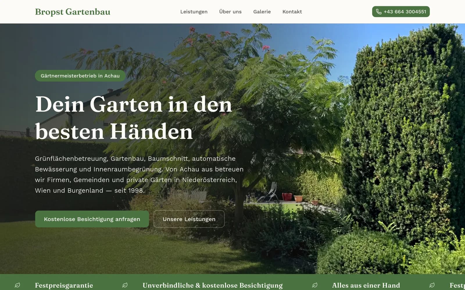 Bropst Gartenbau — Garten- & Landschaftsbau