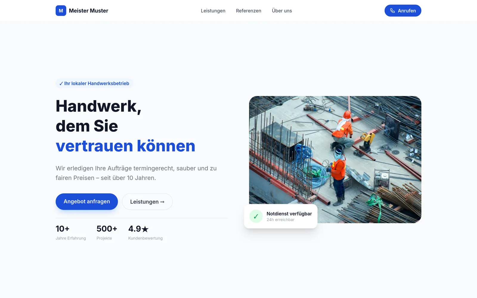 Meister Muster — Handwerk & Dienstleistung