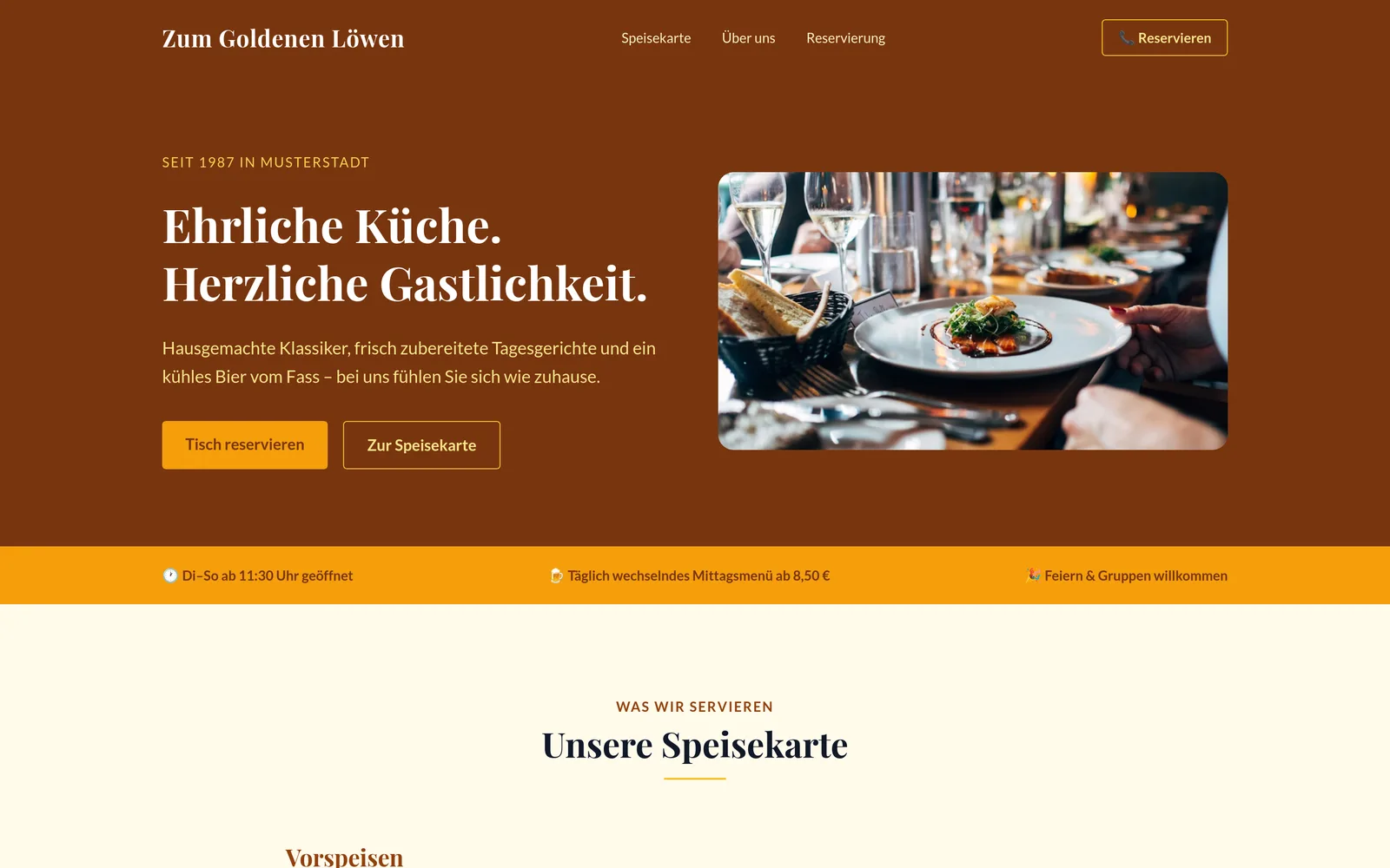 Zum Goldenen Löwen — Gastronomie